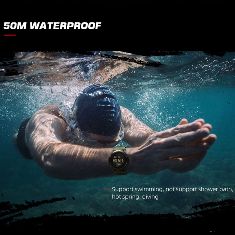 NORTH EDGE ALPS Outdoor Waterproof Men Carbon Fiber Digital Nylon Strap Smart Sports Watch, ALPS