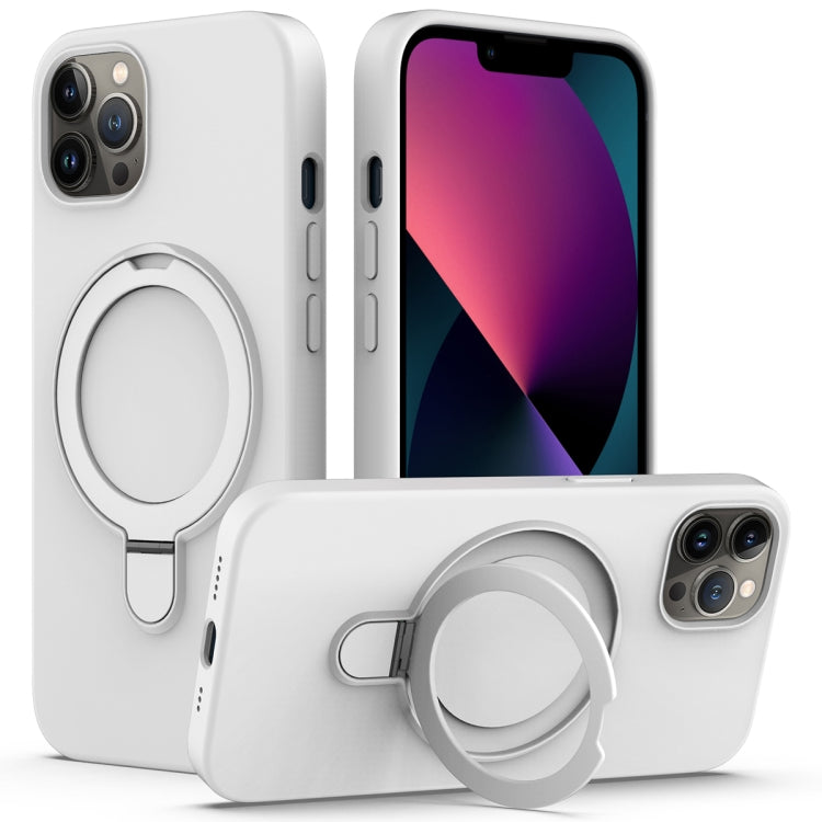 Liquid Silicone MagSafe Magnetic Phone Case with Ring Holder, For iPhone 12 Pro Max, For iPhone 12 Pro, For iPhone 11