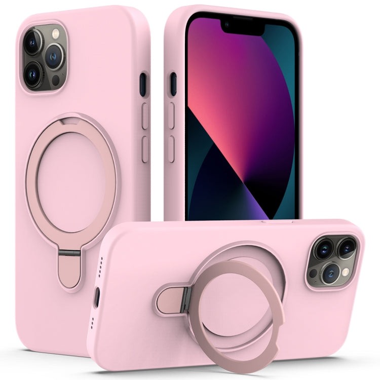Liquid Silicone MagSafe Magnetic Phone Case with Ring Holder, For iPhone 12 Pro Max, For iPhone 12 Pro, For iPhone 11