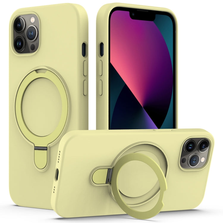 Liquid Silicone MagSafe Magnetic Phone Case with Ring Holder, For iPhone 12 Pro Max, For iPhone 12 Pro, For iPhone 11