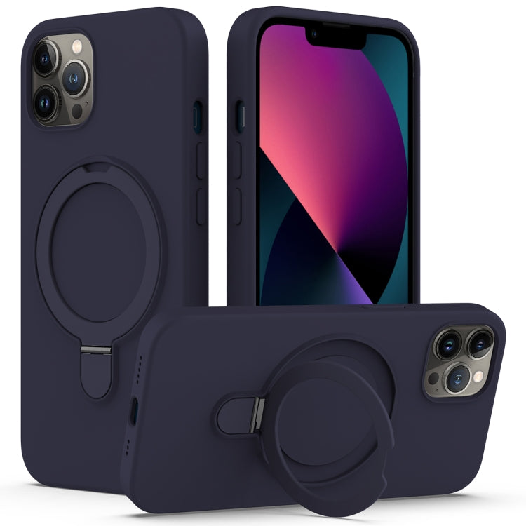 Liquid Silicone MagSafe Magnetic Phone Case with Ring Holder, For iPhone 12 Pro Max, For iPhone 12 Pro, For iPhone 11