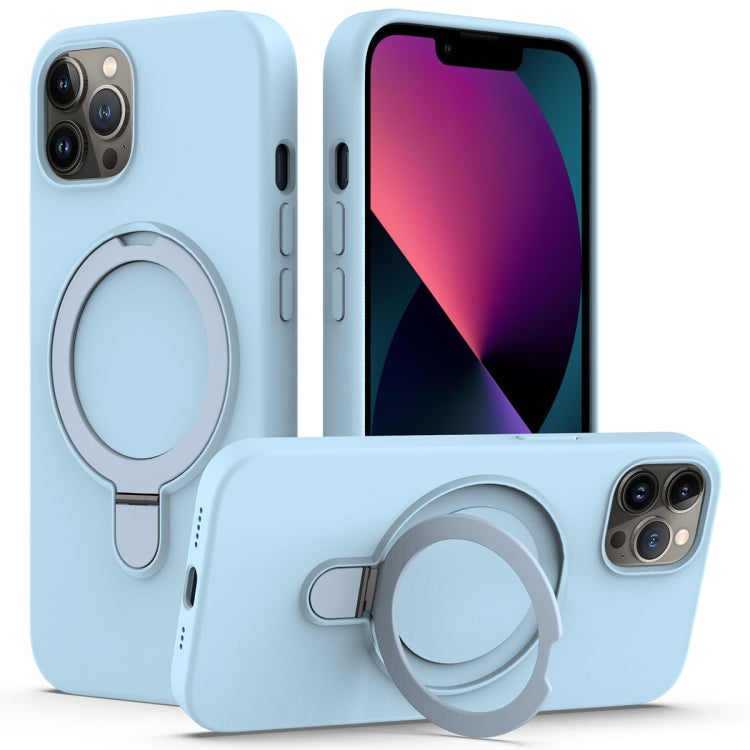 Liquid Silicone MagSafe Magnetic Phone Case with Ring Holder, For iPhone 12 Pro Max, For iPhone 12 Pro, For iPhone 11