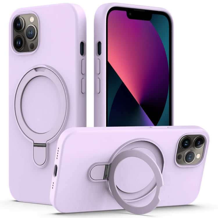 Liquid Silicone MagSafe Magnetic Phone Case with Ring Holder, For iPhone 12 Pro Max, For iPhone 12 Pro, For iPhone 11
