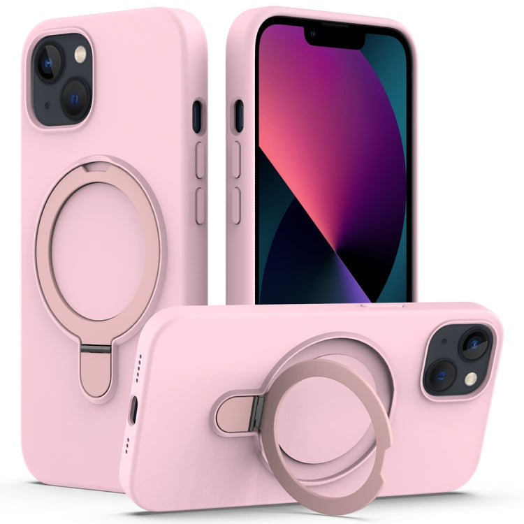 Liquid Silicone MagSafe Magnetic Phone Case with Ring Holder, For iPhone 15 Pro Max, For iPhone 15 Pro, For iPhone 15 Plus, For iPhone 15