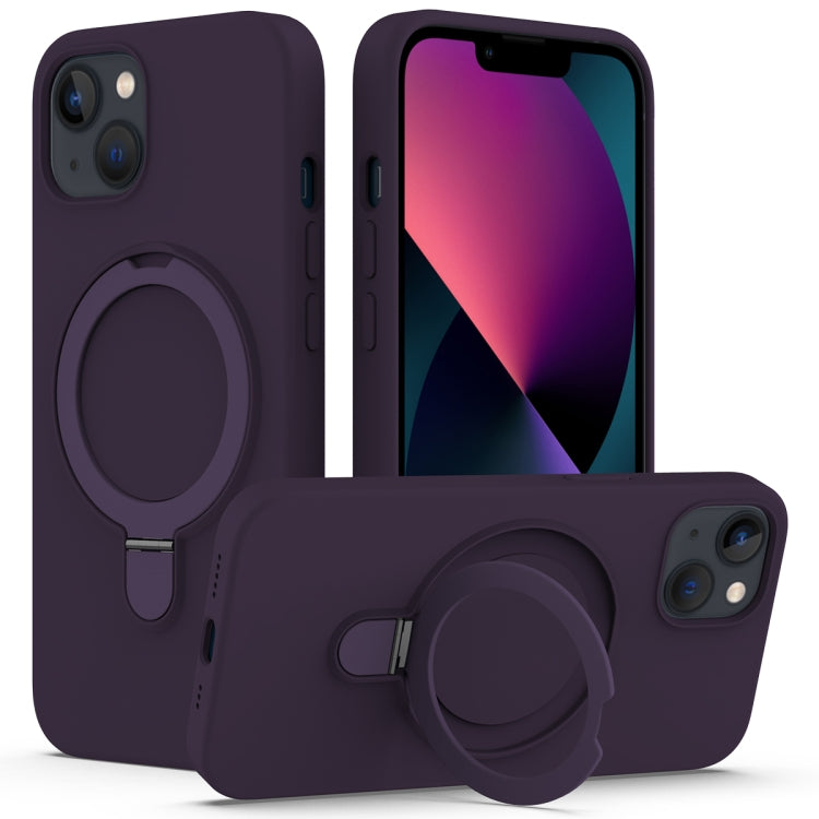 Liquid Silicone MagSafe Magnetic Phone Case with Ring Holder, For iPhone 15 Pro Max, For iPhone 15 Pro, For iPhone 15 Plus, For iPhone 15