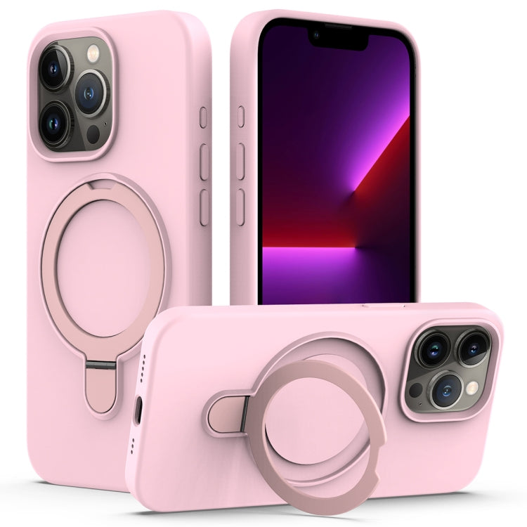 Liquid Silicone MagSafe Magnetic Phone Case with Ring Holder, For iPhone 15 Pro Max, For iPhone 15 Pro, For iPhone 15 Plus, For iPhone 15