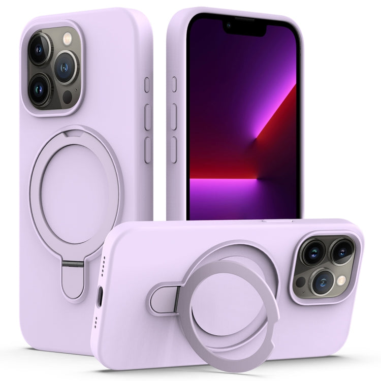 Liquid Silicone MagSafe Magnetic Phone Case with Ring Holder, For iPhone 15 Pro Max, For iPhone 15 Pro, For iPhone 15 Plus, For iPhone 15