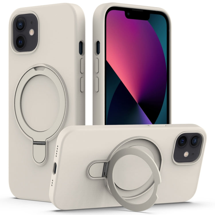 Liquid Silicone MagSafe Magnetic Phone Case with Ring Holder, For iPhone 12 Pro Max, For iPhone 12 Pro, For iPhone 11