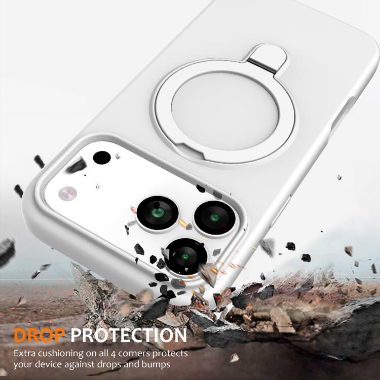 Liquid Silicone MagSafe Magnetic Phone Case with Ring Holder, For iPhone 17 Pro Max, For iPhone 17 Pro, For iPhone 17, For iPhone Air