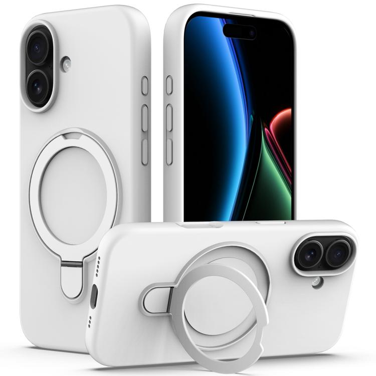 Liquid Silicone MagSafe Magnetic Phone Case with Ring Holder, For iPhone 17 Pro Max, For iPhone 17 Pro, For iPhone 17, For iPhone Air