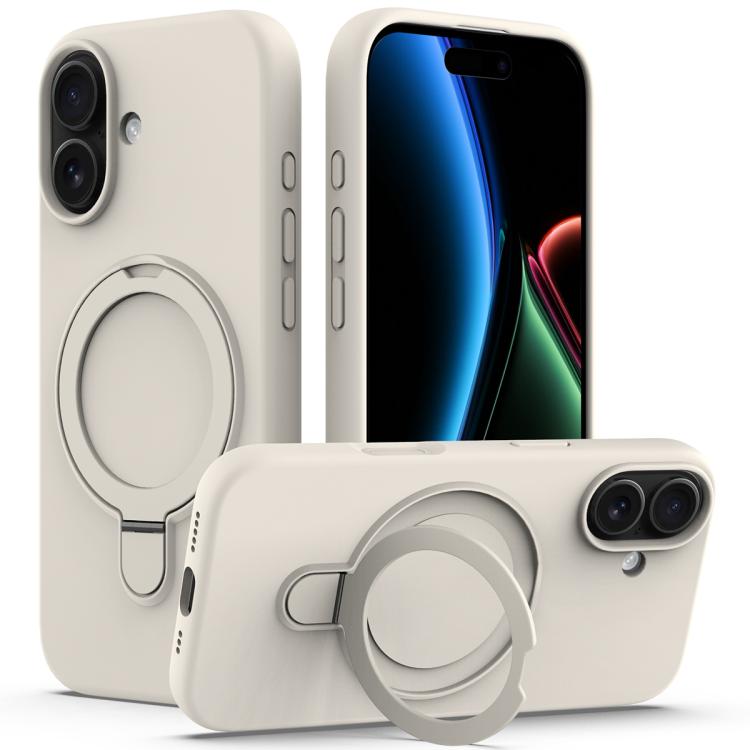 Liquid Silicone MagSafe Magnetic Phone Case with Ring Holder, For iPhone 17 Pro Max, For iPhone 17 Pro, For iPhone 17, For iPhone Air
