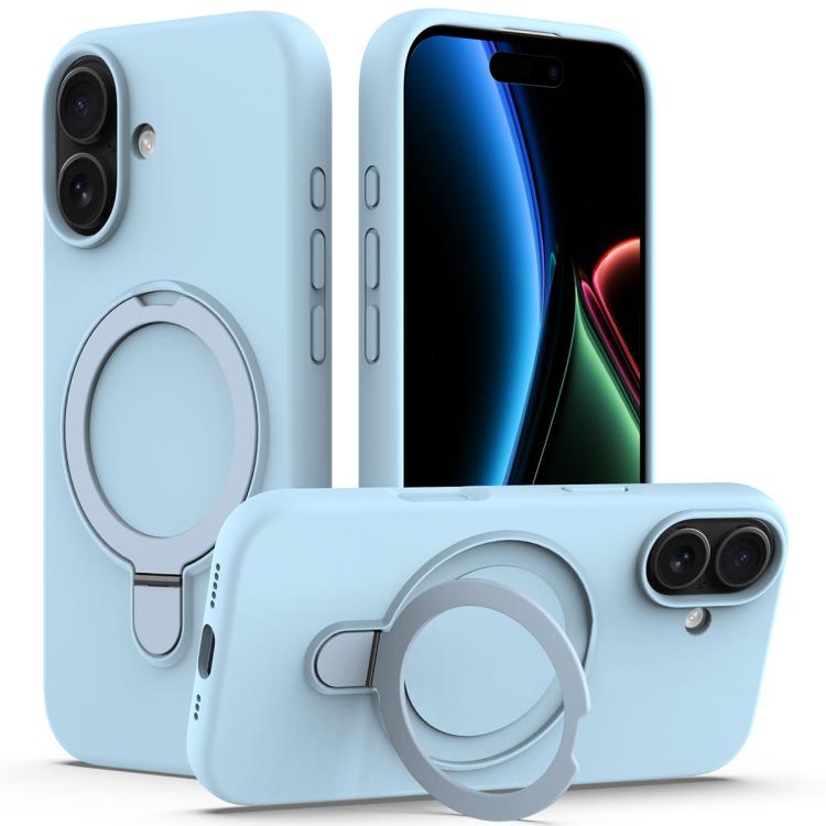 Liquid Silicone MagSafe Magnetic Phone Case with Ring Holder, For iPhone 17 Pro Max, For iPhone 17 Pro, For iPhone 17, For iPhone Air