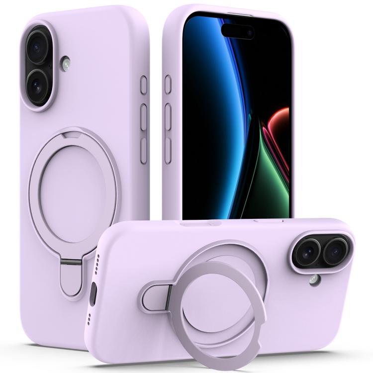 Liquid Silicone MagSafe Magnetic Phone Case with Ring Holder, For iPhone 17 Pro Max, For iPhone 17 Pro, For iPhone 17, For iPhone Air