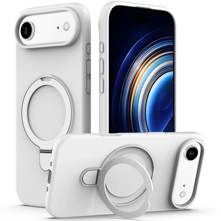 Liquid Silicone MagSafe Magnetic Phone Case with Ring Holder, For iPhone 17 Pro Max, For iPhone 17 Pro, For iPhone 17, For iPhone Air