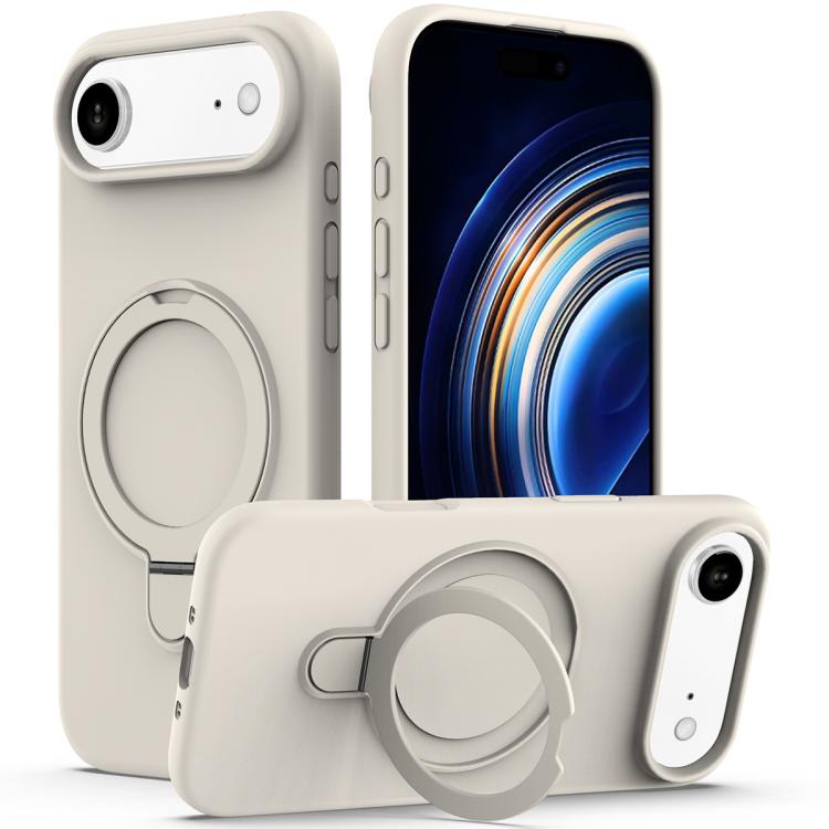 Liquid Silicone MagSafe Magnetic Phone Case with Ring Holder, For iPhone 17 Pro Max, For iPhone 17 Pro, For iPhone 17, For iPhone Air