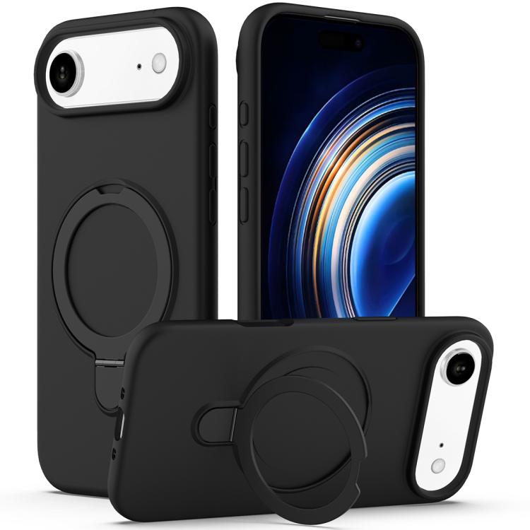Liquid Silicone MagSafe Magnetic Phone Case with Ring Holder, For iPhone 17 Pro Max, For iPhone 17 Pro, For iPhone 17, For iPhone Air