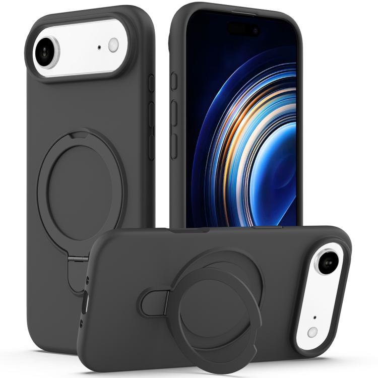 Liquid Silicone MagSafe Magnetic Phone Case with Ring Holder, For iPhone 17 Pro Max, For iPhone 17 Pro, For iPhone 17, For iPhone Air