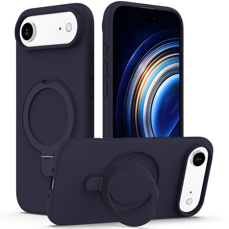 Liquid Silicone MagSafe Magnetic Phone Case with Ring Holder, For iPhone 17 Pro Max, For iPhone 17 Pro, For iPhone 17, For iPhone Air