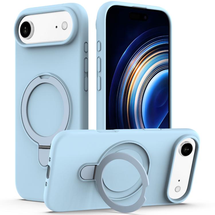 Liquid Silicone MagSafe Magnetic Phone Case with Ring Holder, For iPhone 17 Pro Max, For iPhone 17 Pro, For iPhone 17, For iPhone Air