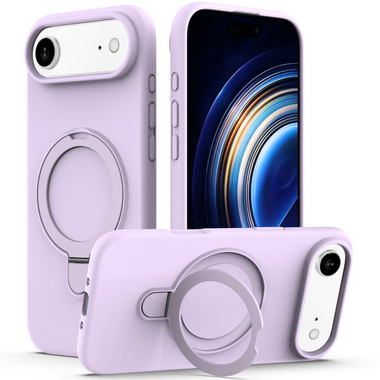 Liquid Silicone MagSafe Magnetic Phone Case with Ring Holder, For iPhone 17 Pro Max, For iPhone 17 Pro, For iPhone 17, For iPhone Air