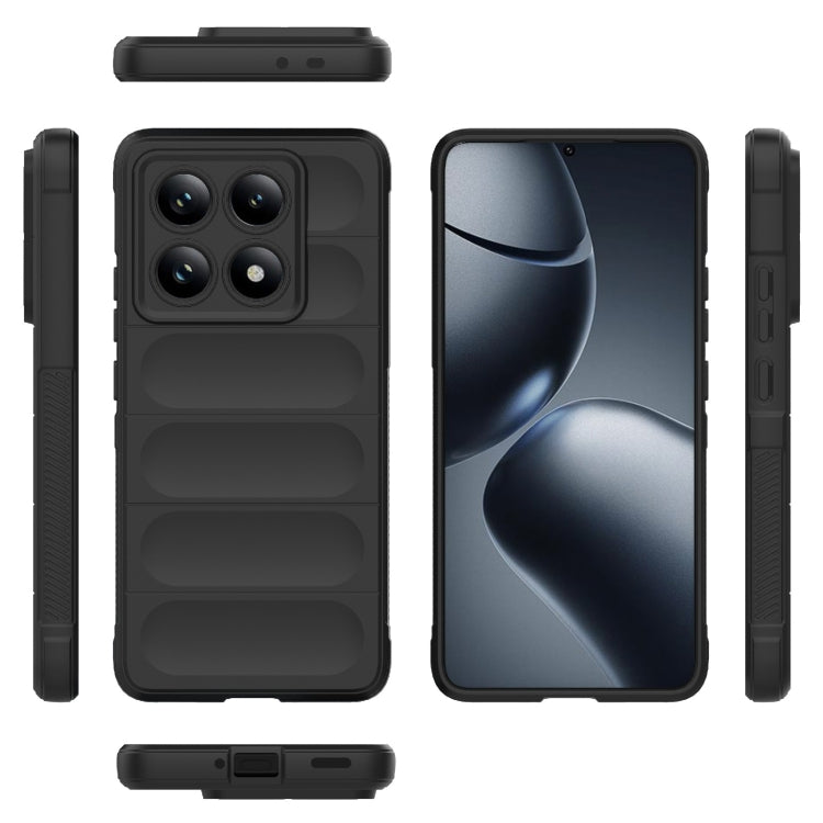 Magic Shield TPU + Flannel Phone Case, For Xiaomi 14T Pro 5G Global, For Xiaomi 14T 5G Global