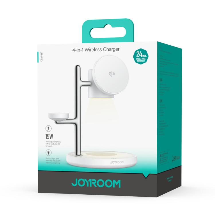 JOYROOM JR-W23 Qi2 15W 4 in 1 Magnetic Wireless Charger With Night Light, JR-W23