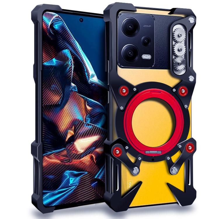 Rotating Bracket Hollow Metal Phone Case with Lanyard, For Xiaomi Poco X7 Pro, For Xiaomi Poco M7 Pro 5G, For Xiaomi 15 Pro, For Xiaomi 15, For Xiaomi 14T / 14T Pro, For Xiaomi Poco M6 4G, For Xiaomi Poco F6, For Xiaomi Poco F6 Pro, For Xiaomi Poco X6 ...