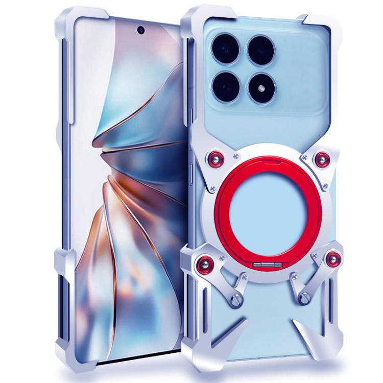 Rotating Bracket Hollow Metal Phone Case with Lanyard, For Xiaomi 17 Max 5G, For Xiaomi 17T Pro 5G, For Xiaomi 17T 5G, For Xiaomi Poco X8 Pro Max 5G, For Xiaomi Poco X8 Pro 5G, For Xiaomi Poco M8 Pro 5G, For Xiaomi Poco M8 5G, For Xiaomi 17 Ultra      ...