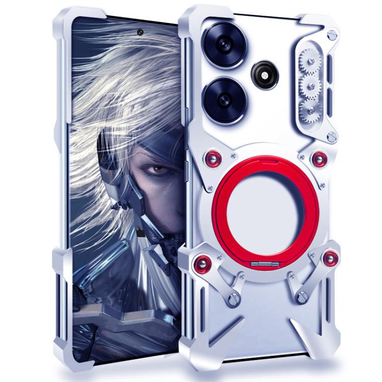 Rotating Bracket Hollow Metal Phone Case with Lanyard, For Xiaomi Poco X7 Pro, For Xiaomi Poco M7 Pro 5G, For Xiaomi 15 Pro, For Xiaomi 15, For Xiaomi 14T / 14T Pro, For Xiaomi Poco M6 4G, For Xiaomi Poco F6, For Xiaomi Poco F6 Pro, For Xiaomi Poco X6 ...