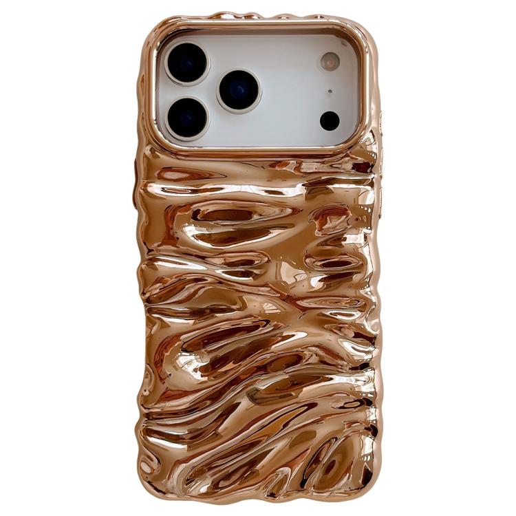 Cream Texture Electroplating TPU Full Coverage Phone Case, For iPhone 17 Pro Max, For iPhone 17 Pro, For iPhone 17, For iPhone 16 Pro Max