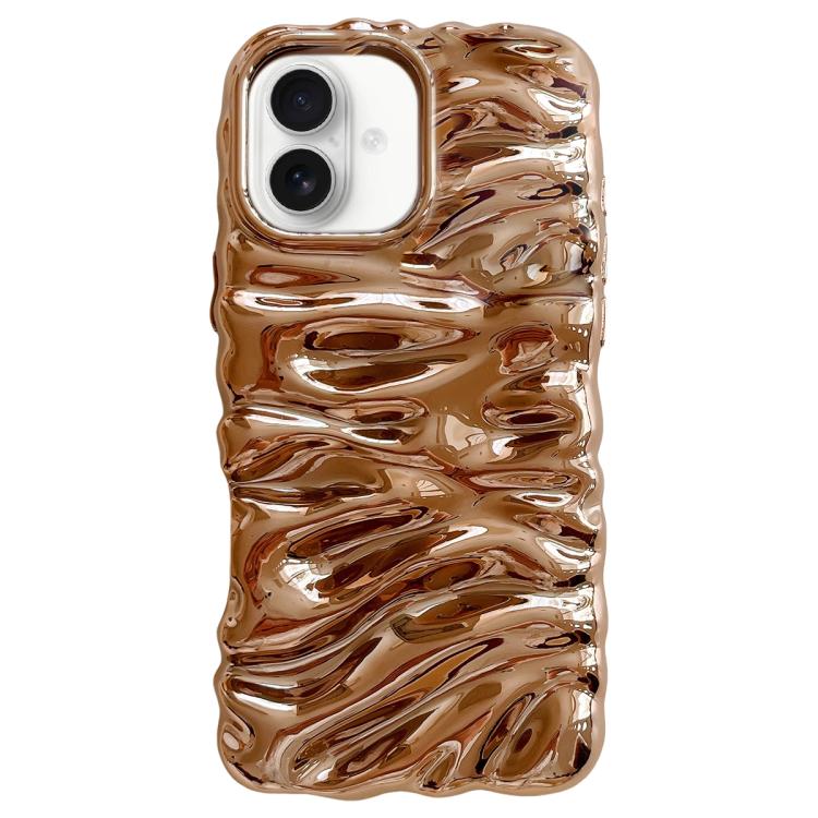 Cream Texture Electroplating TPU Full Coverage Phone Case, For iPhone 17 Pro Max, For iPhone 17 Pro, For iPhone 17, For iPhone 16 Pro Max