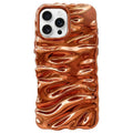 Cream Texture Electroplating TPU Full Coverage Phone Case, For iPhone 16 Pro, For iPhone 16, For iPhone 15 Pro Max, For iPhone 15 Pro
