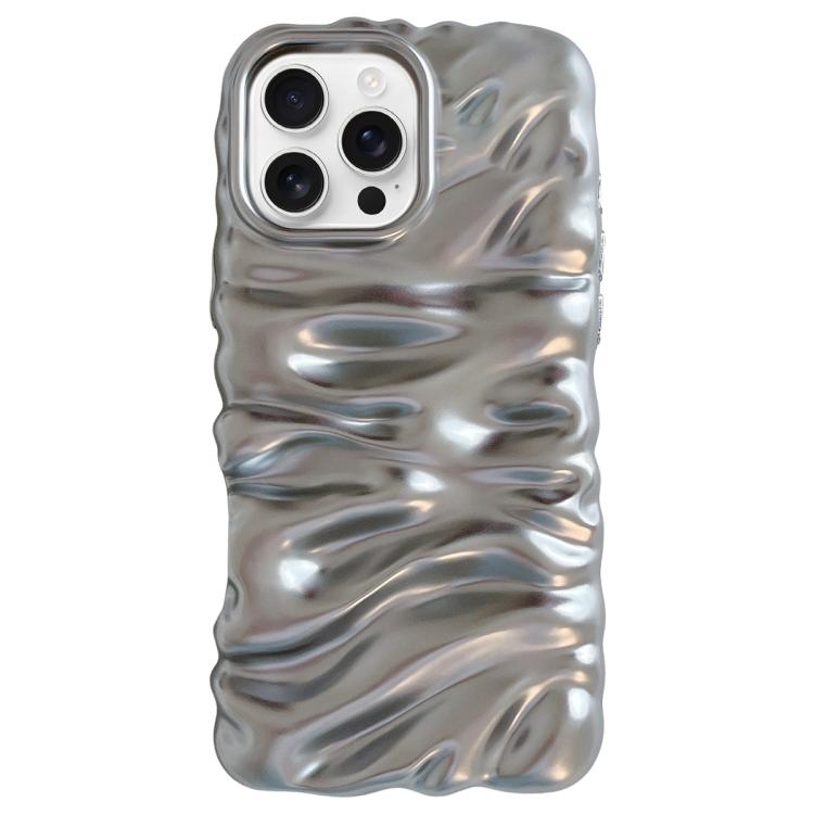 Cream Texture Electroplating TPU Full Coverage Phone Case, For iPhone 16 Pro, For iPhone 16, For iPhone 15 Pro Max, For iPhone 15 Pro