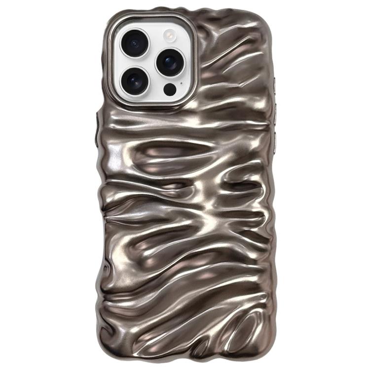 Cream Texture Electroplating TPU Full Coverage Phone Case, For iPhone 16 Pro, For iPhone 16, For iPhone 15 Pro Max, For iPhone 15 Pro