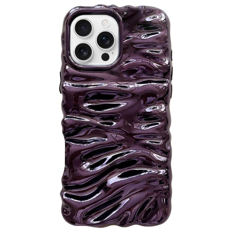 Cream Texture Electroplating TPU Full Coverage Phone Case, For iPhone 16 Pro, For iPhone 16, For iPhone 15 Pro Max, For iPhone 15 Pro