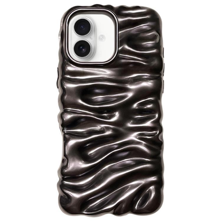 Cream Texture Electroplating TPU Full Coverage Phone Case, For iPhone 16 Pro, For iPhone 16, For iPhone 15 Pro Max, For iPhone 15 Pro