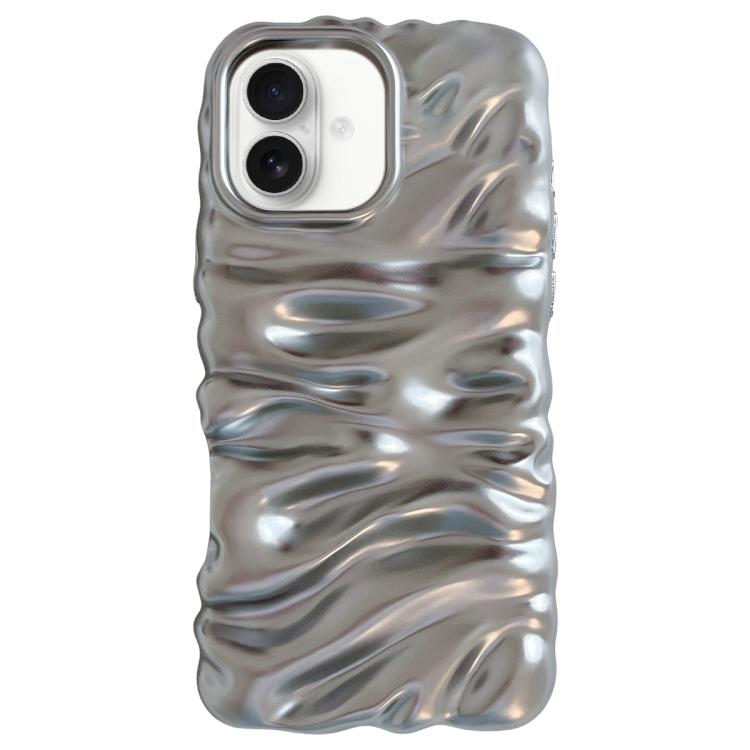 Cream Texture Electroplating TPU Full Coverage Phone Case, For iPhone 16 Pro, For iPhone 16, For iPhone 15 Pro Max, For iPhone 15 Pro