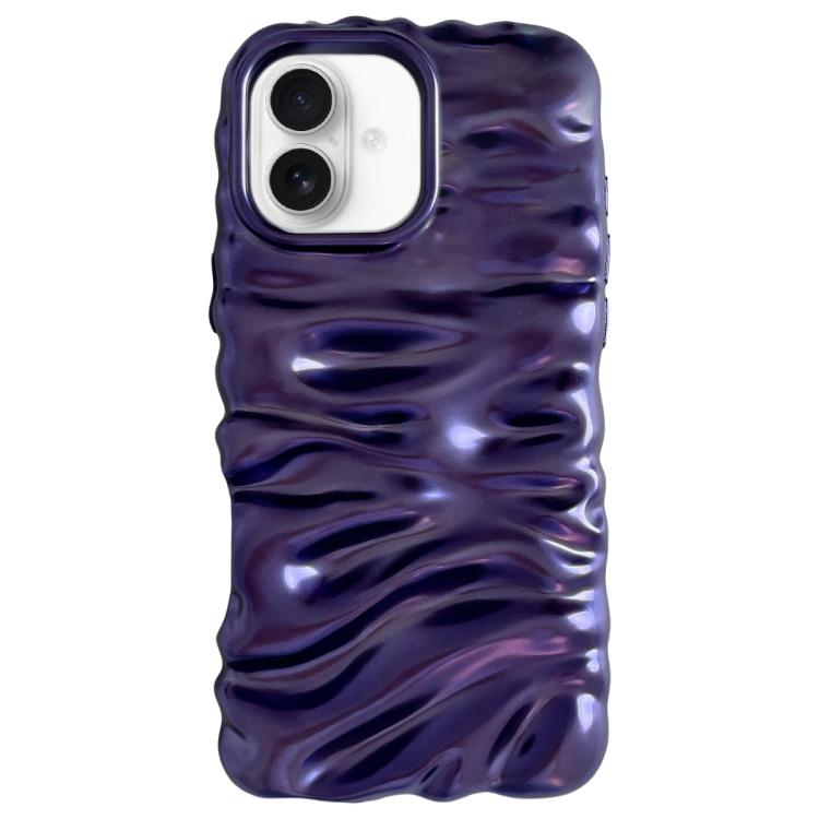 Cream Texture Electroplating TPU Full Coverage Phone Case, For iPhone 16 Pro, For iPhone 16, For iPhone 15 Pro Max, For iPhone 15 Pro