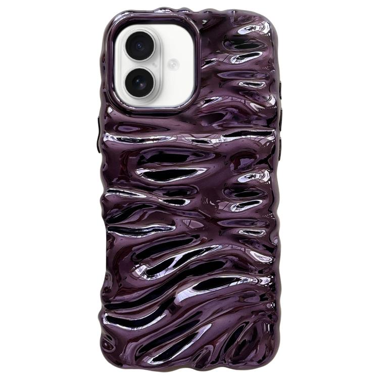 Cream Texture Electroplating TPU Full Coverage Phone Case, For iPhone 16 Pro, For iPhone 16, For iPhone 15 Pro Max, For iPhone 15 Pro