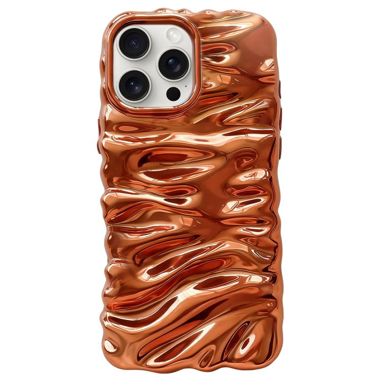 Cream Texture Electroplating TPU Full Coverage Phone Case, For iPhone 16 Pro, For iPhone 16, For iPhone 15 Pro Max, For iPhone 15 Pro