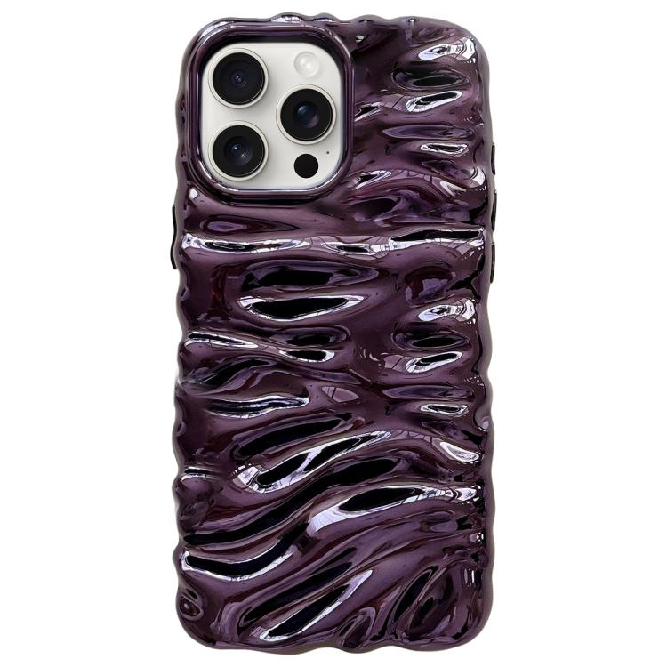 Cream Texture Electroplating TPU Full Coverage Phone Case, For iPhone 16 Pro, For iPhone 16, For iPhone 15 Pro Max, For iPhone 15 Pro