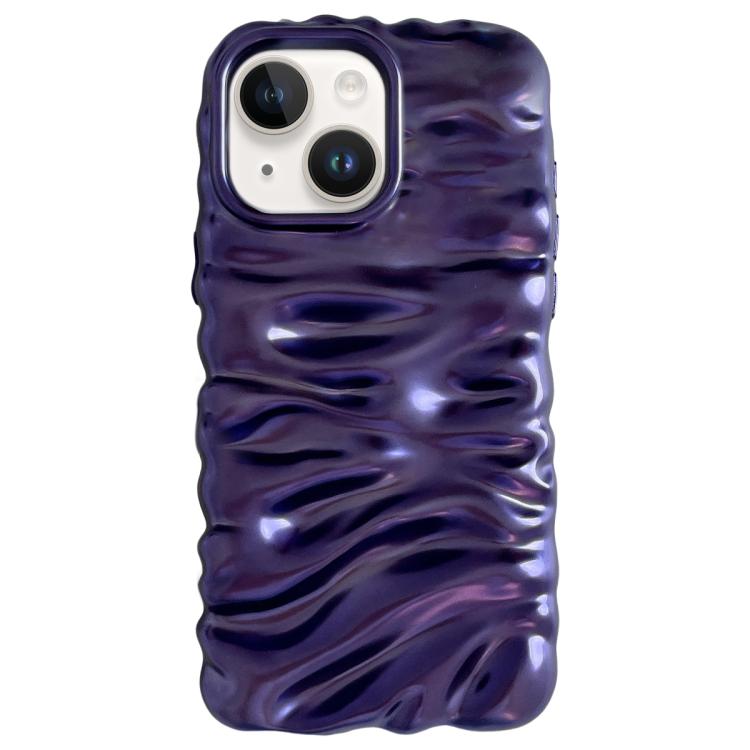Cream Texture Electroplating TPU Full Coverage Phone Case, For iPhone 15 Plus, For iPhone 15, For iPhone 14 Plus, For iPhone 14