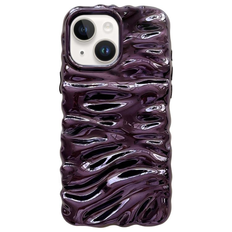 Cream Texture Electroplating TPU Full Coverage Phone Case, For iPhone 15 Plus, For iPhone 15, For iPhone 14 Plus, For iPhone 14