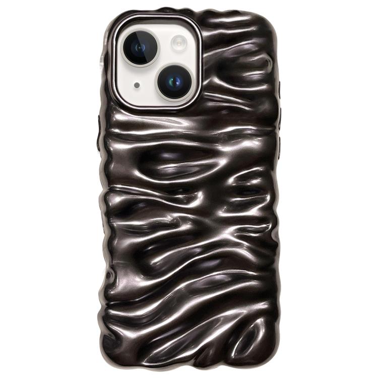 Cream Texture Electroplating TPU Full Coverage Phone Case, For iPhone 15 Plus, For iPhone 15, For iPhone 14 Plus, For iPhone 14
