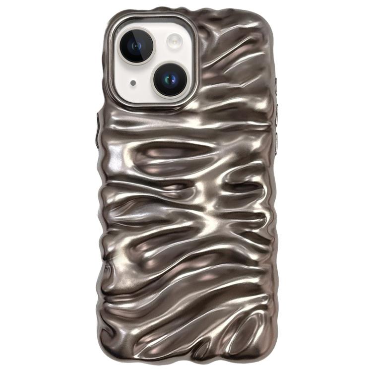 Cream Texture Electroplating TPU Full Coverage Phone Case, For iPhone 15 Plus, For iPhone 15, For iPhone 14 Plus, For iPhone 14