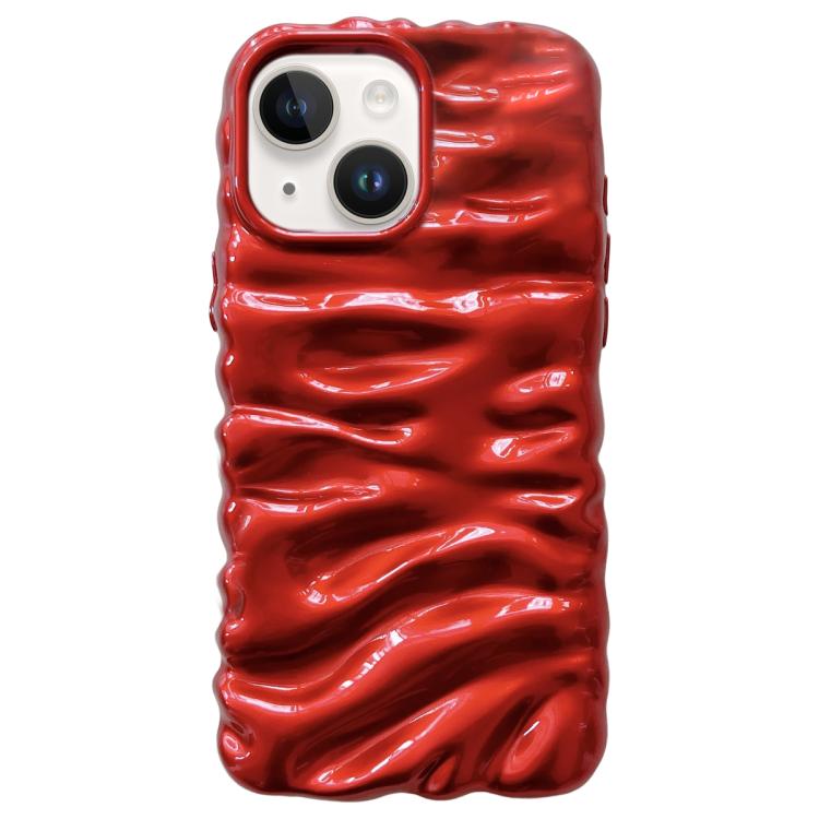 Cream Texture Electroplating TPU Full Coverage Phone Case, For iPhone 15 Plus, For iPhone 15, For iPhone 14 Plus, For iPhone 14