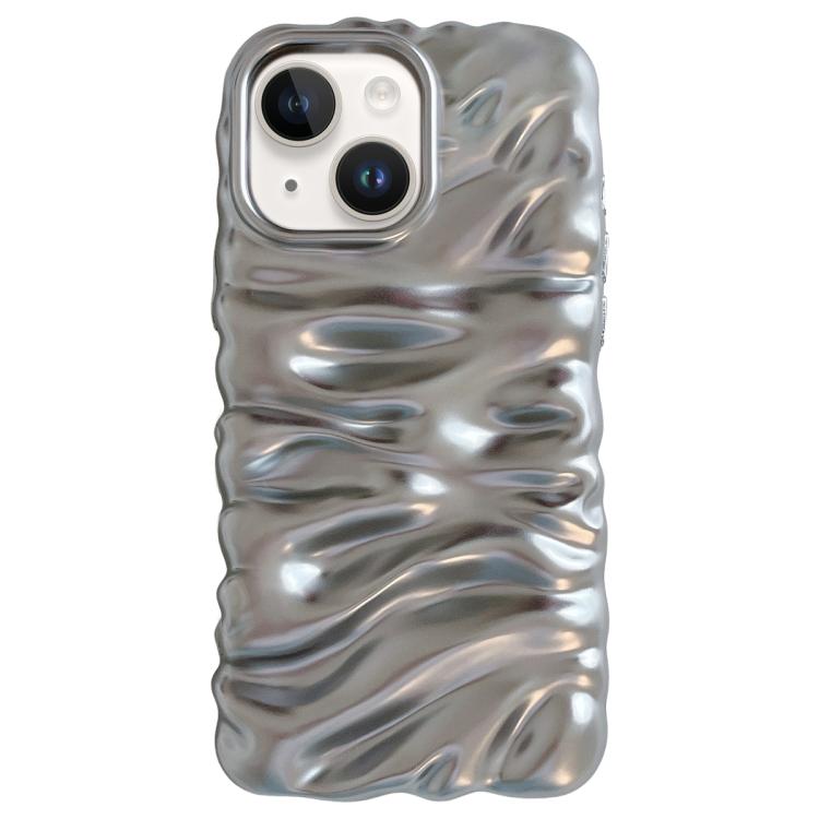 Cream Texture Electroplating TPU Full Coverage Phone Case, For iPhone 15 Plus, For iPhone 15, For iPhone 14 Plus, For iPhone 14