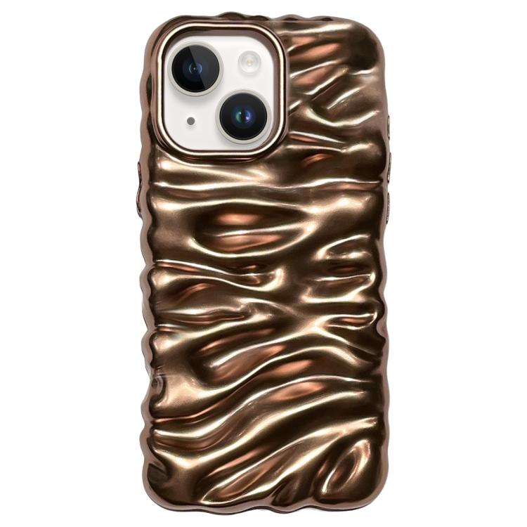 Cream Texture Electroplating TPU Full Coverage Phone Case, For iPhone 14 Pro, For iPhone 14 Pro Max, For iPhone 13