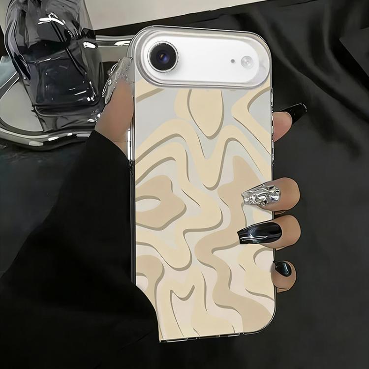 Wavy Stripes Pattern Frosted IMD 2-in-1 PC Phone Case, For iPhone 17e / 16e, For iPhone 17 Pro Max, For iPhone 17 Pro, For iPhone 17, For iPhone Air, For iPhone 16 Pro Max, For iPhone 16 Pro, For iPhone 16 Plus, For iPhone 16