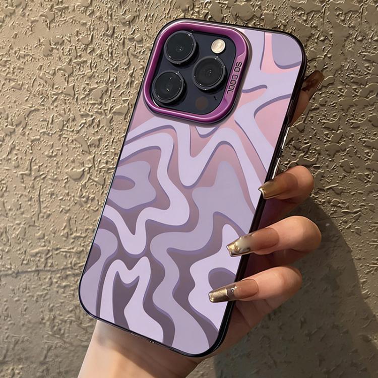 Wavy Stripes Pattern Frosted IMD 2-in-1 PC Phone Case, For iPhone 17e / 16e, For iPhone 17 Pro Max, For iPhone 17 Pro, For iPhone 17, For iPhone Air, For iPhone 16 Pro Max, For iPhone 16 Pro, For iPhone 16 Plus, For iPhone 16